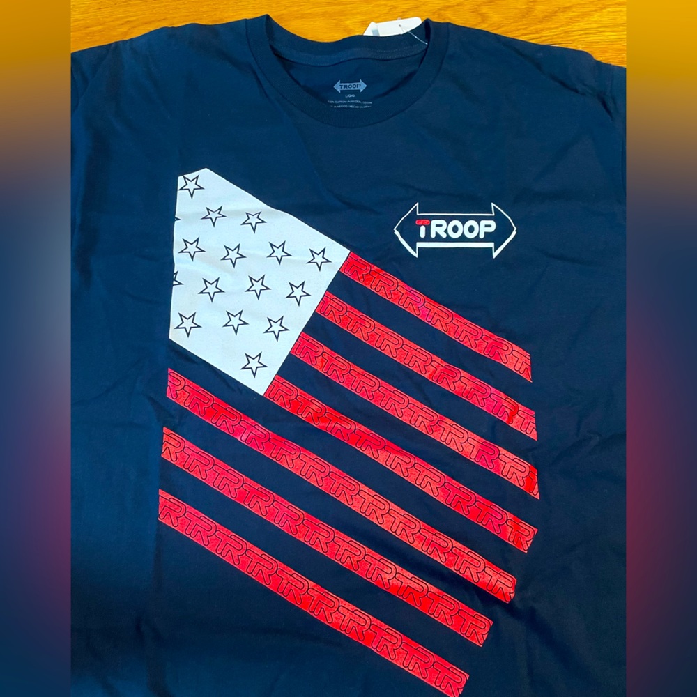 Troop Stars and Stripes tee | Navy